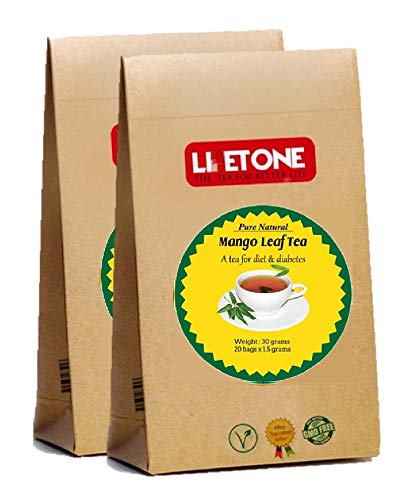 Mango Leaf Tea | 40 Teabags | Delicious Green Leaf Tea | Natural Detox Tea